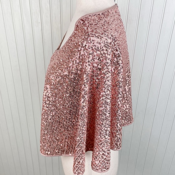 NEW Torrid Sequined Bolero Shrug Champagne Rose Gold Women's Plus Size One Size - Picture 6 of 10
